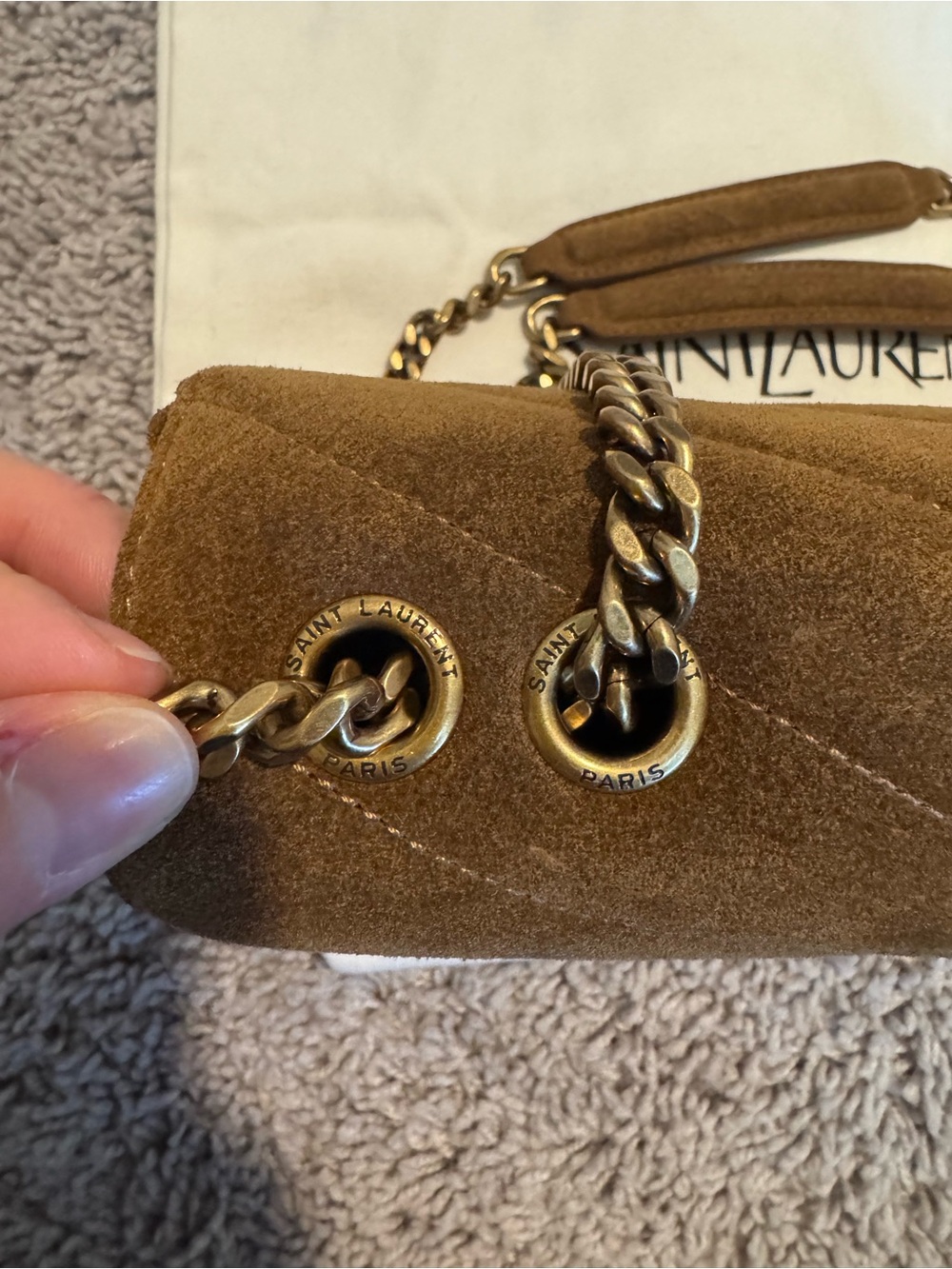 Saint Laurent Lou Lou Small Suede - Picture 3 of 7